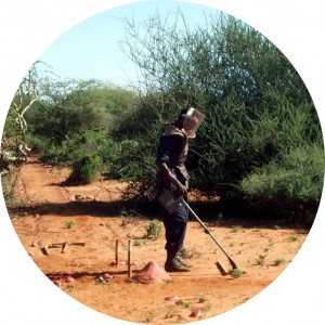 demining mit detektor Äthiopische grenze rd